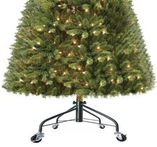 Weihnachtsbaumfuß Ständer tragbar rollbar Christbaumständer mit Rollen