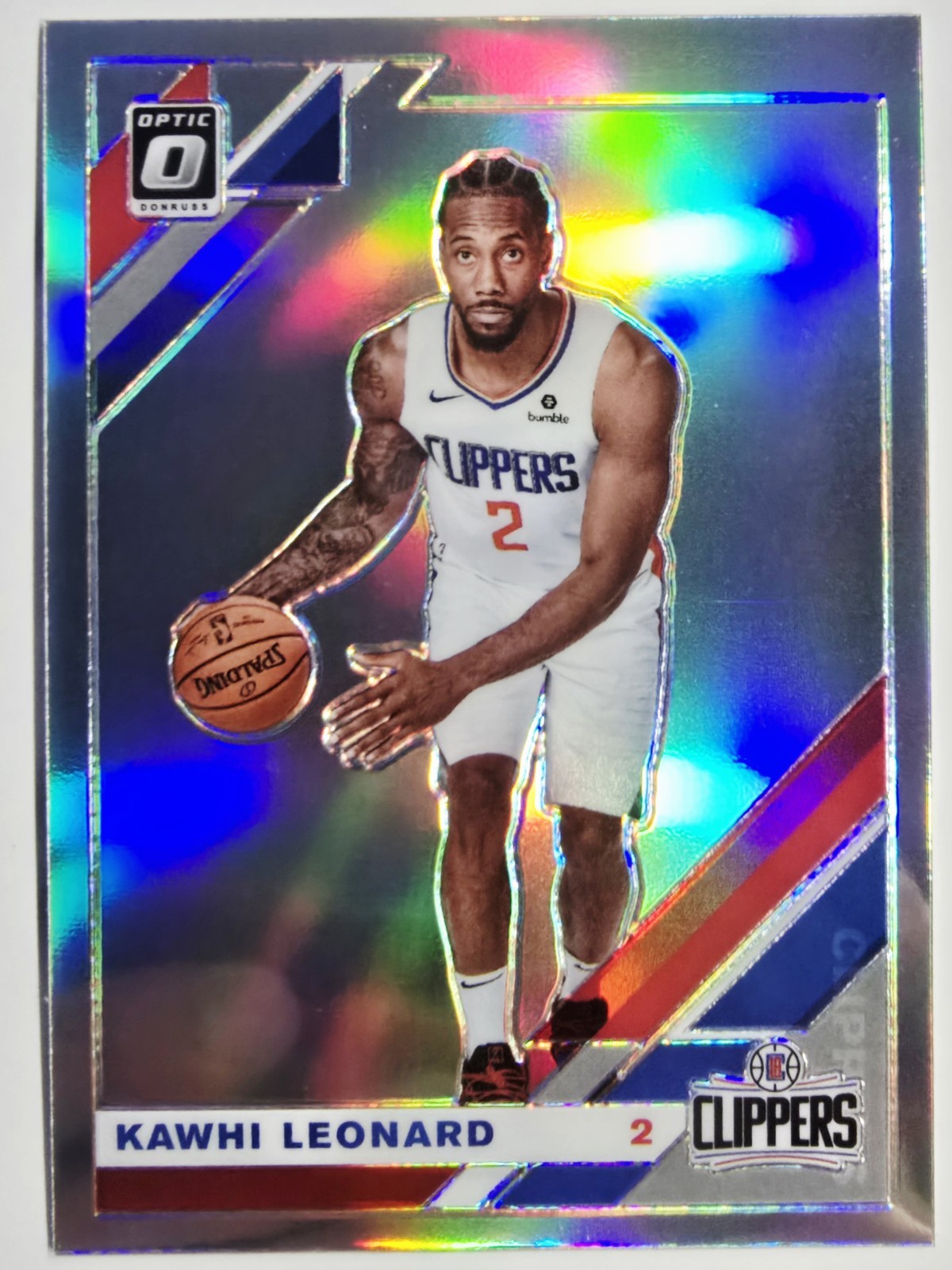 2019-2020 Panini Donruss Optic Kawhi Leonard Silver Holo Prizm #30 ⚪️✨️ Clippers