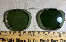 Vintage pair of B L Bausch  Lomb Clip-on sunglasses w/hinges for earpieces