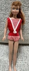 Vintage 1963 Mattel SKIPPER Doll Barbie’s Little Sister Red Hair Swimsuit