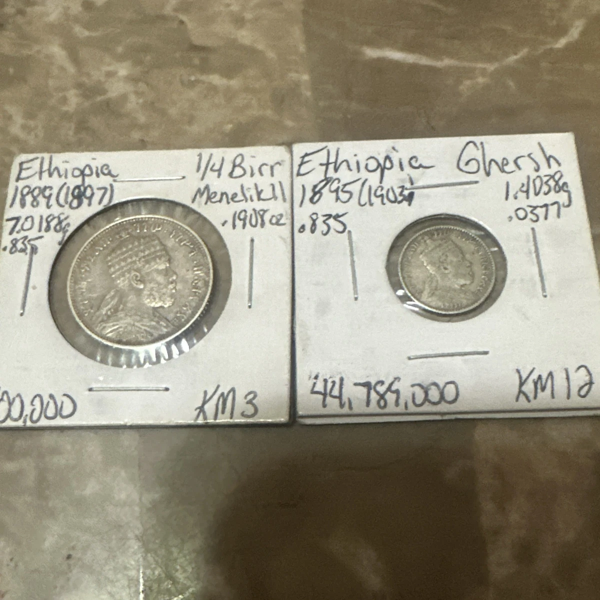 Silver 1889 Year Ethiopia Coins for sale | eBay