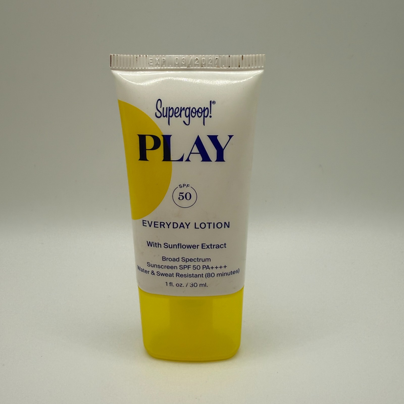 Supergoop PLAY SPF 50 Sunscreen Lotion with Sunflower Extract 1 oz