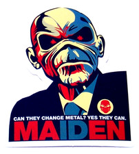 IRON MAIDEN Logo Cut Sticker Decal Band Music Rock Metal EDDIE