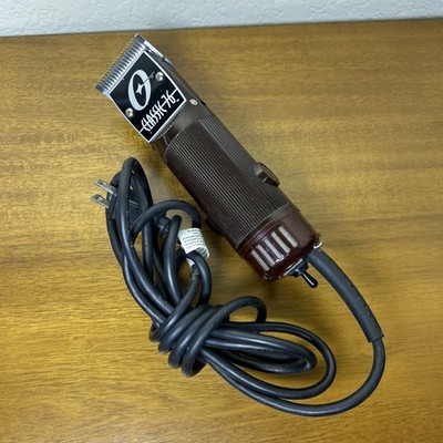 Vintage Oster Classic 76 Professional Hair Clippers Burgundy W/ Blade Tested