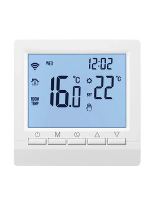 Digital Thermostat for Gas Boiler Room Battery Programmable Heating Temperature