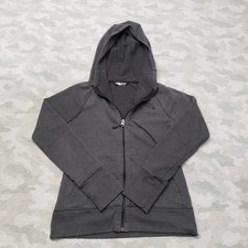 The North Face Sweatshirt Womens Small Gray Full Zip Hooded Pockets Outdoors
