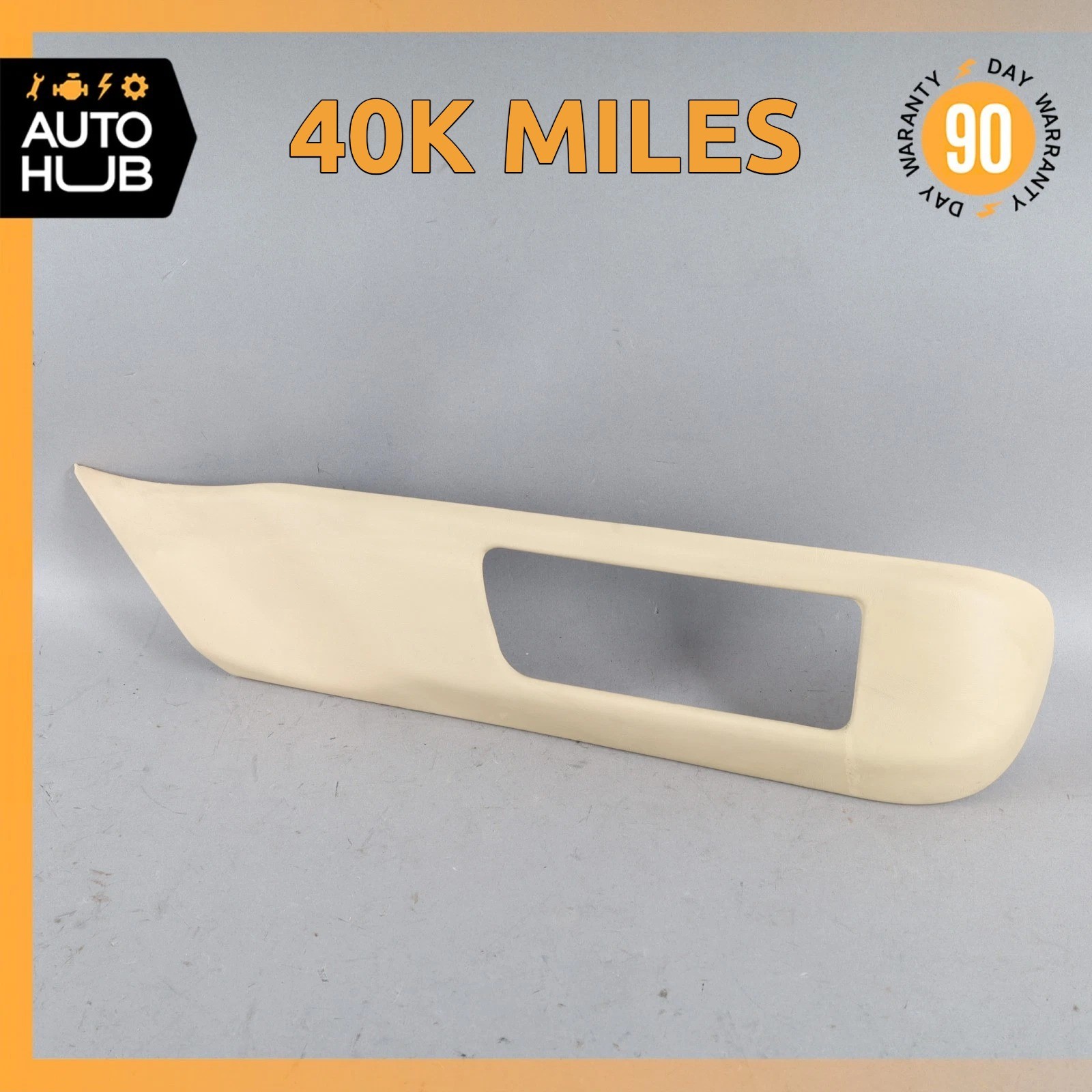14-18 Bentley Flying Spur Rear Right Side Seat Switch Cover Trim Beige OEM 40k
