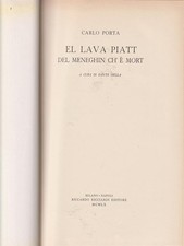 EL LAVA PIATT DEL MENEGHIN CH'E' MORT PORTA CARLO RICCARDO RICCIARDI 1960 