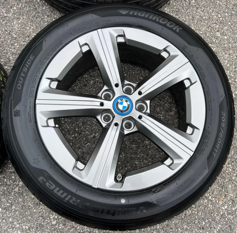 4 ORIGINAL 17" ALU SOMMERRÄDER BMW 2ER REIHE ACTIVE TOURER U06 205/60R17 97W RDK - Bild 4 von 4