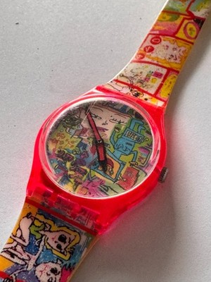 Vintage 1997 Swatch ''Tokyo Manga'' GR133 by Hideki Nakazawa - Rare Artist Design