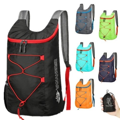 Faltbarer Outdoor Rucksack 20L wasserdicht ultraleicht Reise Camping Sporttasche
