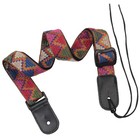 Embroidered Ukulele Strap Ethnic Style Shoulder Straps for Adults