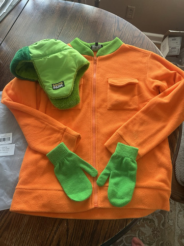 RARE 2017 South Park Kyle Broflovski Winter Trapper Hat,mittens & Fleece Adult S