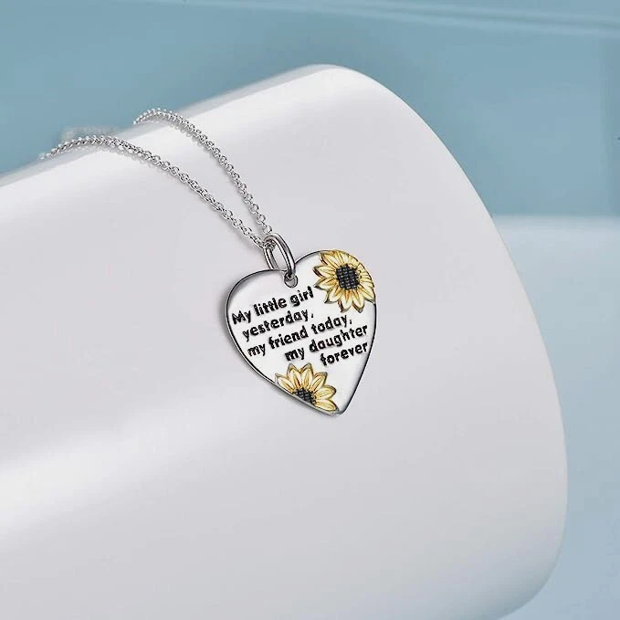 Regalos de cumpleaños para hija de mamá papá cadena de plata adolescentes regalos inusuales Foto 3 de 4