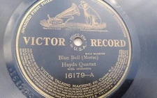 Haydn Quartet 78rpm Single 10-inch Victor Records #16179 Blue Bell