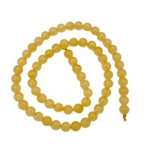 Calcite Round Bead Strand  6mm  Yellow  65 Bead s  