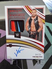 2022 Panini WWE Immaculate Von Wagner Memorabilia Autograph #101 Red 04/25!