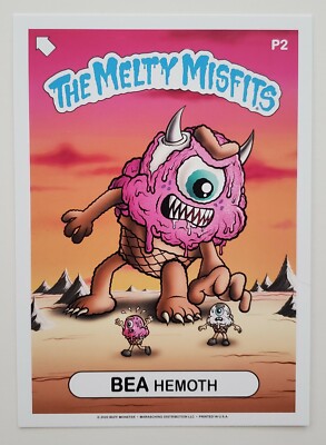 Melty Misfits Jumbo Series Promo Card P2 Bea Hemoth 5''x7'' Buff Monster GPK