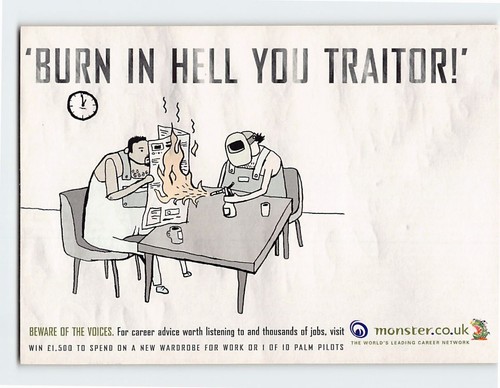 Postcard Burn In Hell You Traitor
