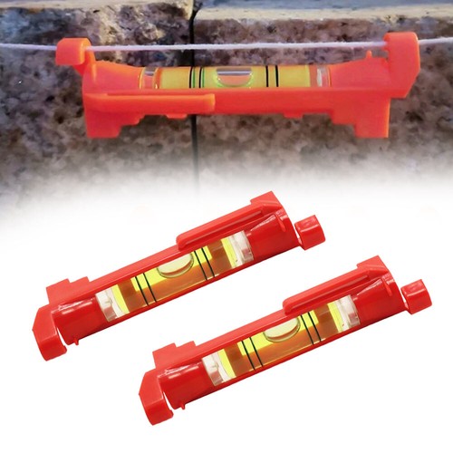 2x Line Hanging Spirit Level Horizontal Bubble Level Level Meter Measuring Tools - Picture 5 of 12
