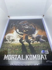 CHRIS CASAMASSA SCORPION #248/250 MORTAL KOMBAT SIGNED 8"X10" PHOTO BAM BOX AUTO