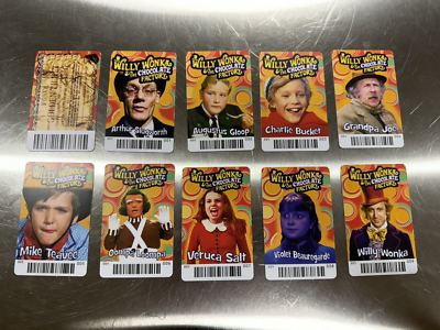 willy wonka coin pusher rare card WILLY WONKA Golden Ticket  RARE Card Coin Pusher Arcade & The Chocolate  Factory