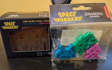 Space Invaders Loot Crate Mini Alien Vinyl Figure + Erasers