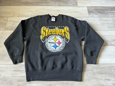 Vintage 90s Pittsburgh Steelers NFL Crewneck Sweatshirt Pro Player Mens Large