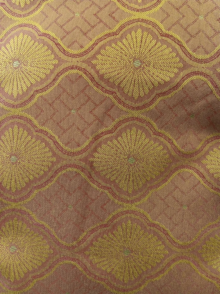 Vintage American Mills Accent Pillows Pair Floral Geometrix 18” Square Made USA - Image 4 of 4