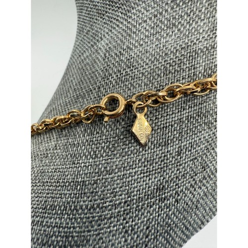 Vintage Sarah Coventry Chained Necklace With White Bead Accents Long 30" - Picture 8 of 8