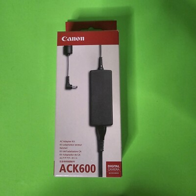 Genuine OEM Canon ACK 600 AC Adapter Kit, FREE Shipping.