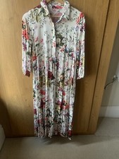 ZARA WOMAN NWT SS21 ECRU FLORAL PRINT DRESS SIZE S 0034/041