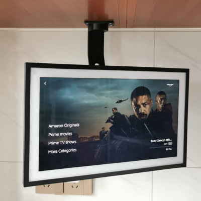 Under-Cabinet Mount， for Amazon Echo Show 15，Keeps Off The Counter black 