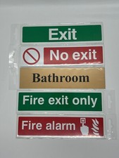 Safety Signs Health Hazard Toilet Mandatory Warning Caution Sticker Adhesive