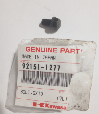 Kawasaki EX650, ER650 Bolt 6X10 NOS 92151-1277 (L-4854) | eBay