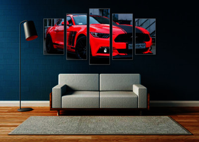 S550 Mustang Canvas Print Set Ready To Hang Ford Mustang Wall Art Home Decor Ebay