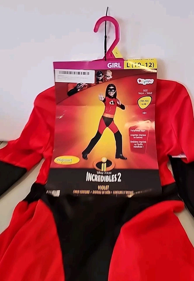 The Incredibles 2 Violet Classic Child Costume Size Large 10-12 NEW - Image 2 of 3