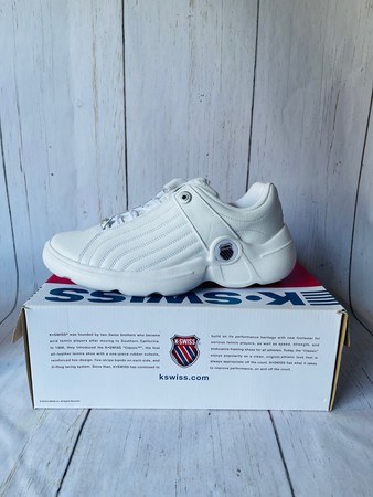 K-Swiss Chilton Low White Men's Sneakers, Sz 00406-101-M