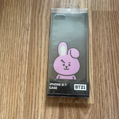 NEW BT21 BTS iphone case Clear Cooky Pinkish tough bunny