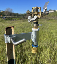 T-POST SPRINKLER & MADE IN SPAIN 1/2" BRASS IMPACT SPRINKLER COMMERCIAL QUALITY