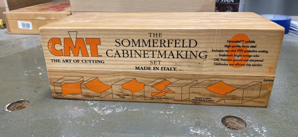 NEW CMT  Sommerfeld Cabinetmaking Router Bit Set Ogee Profile - 1/2"SH - Image 2 of 2
