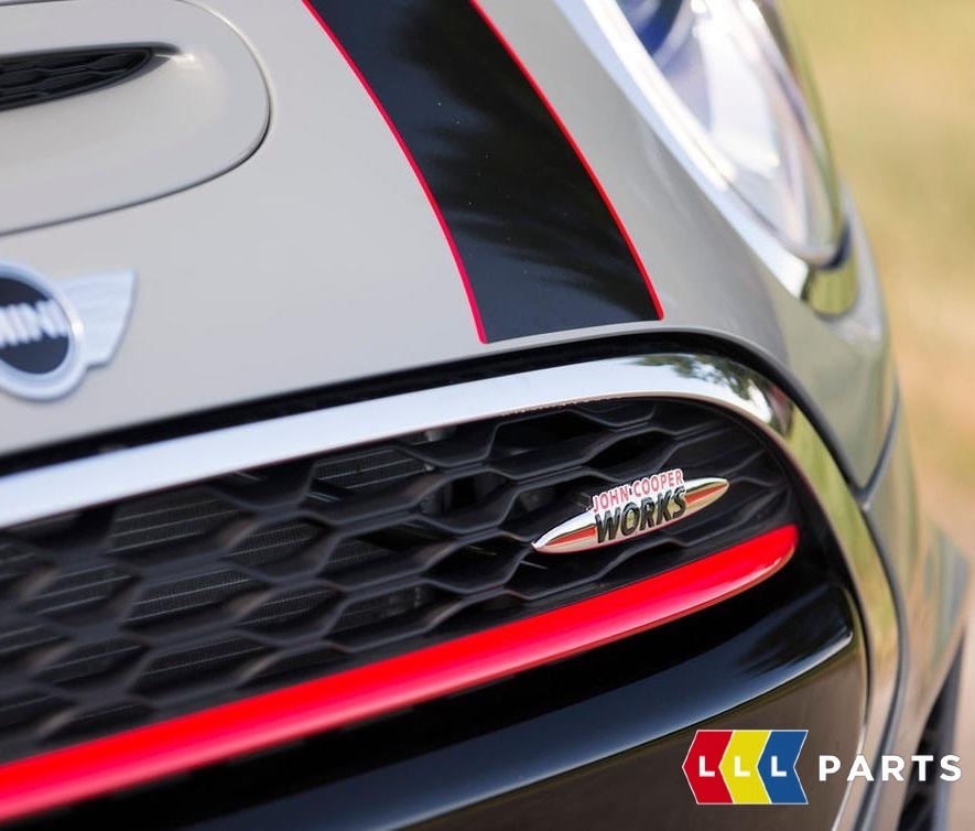 NEW GENUINE MINI F55 F56 F57 JCW HOOD BONNET STRIPE BLACK WITH RED