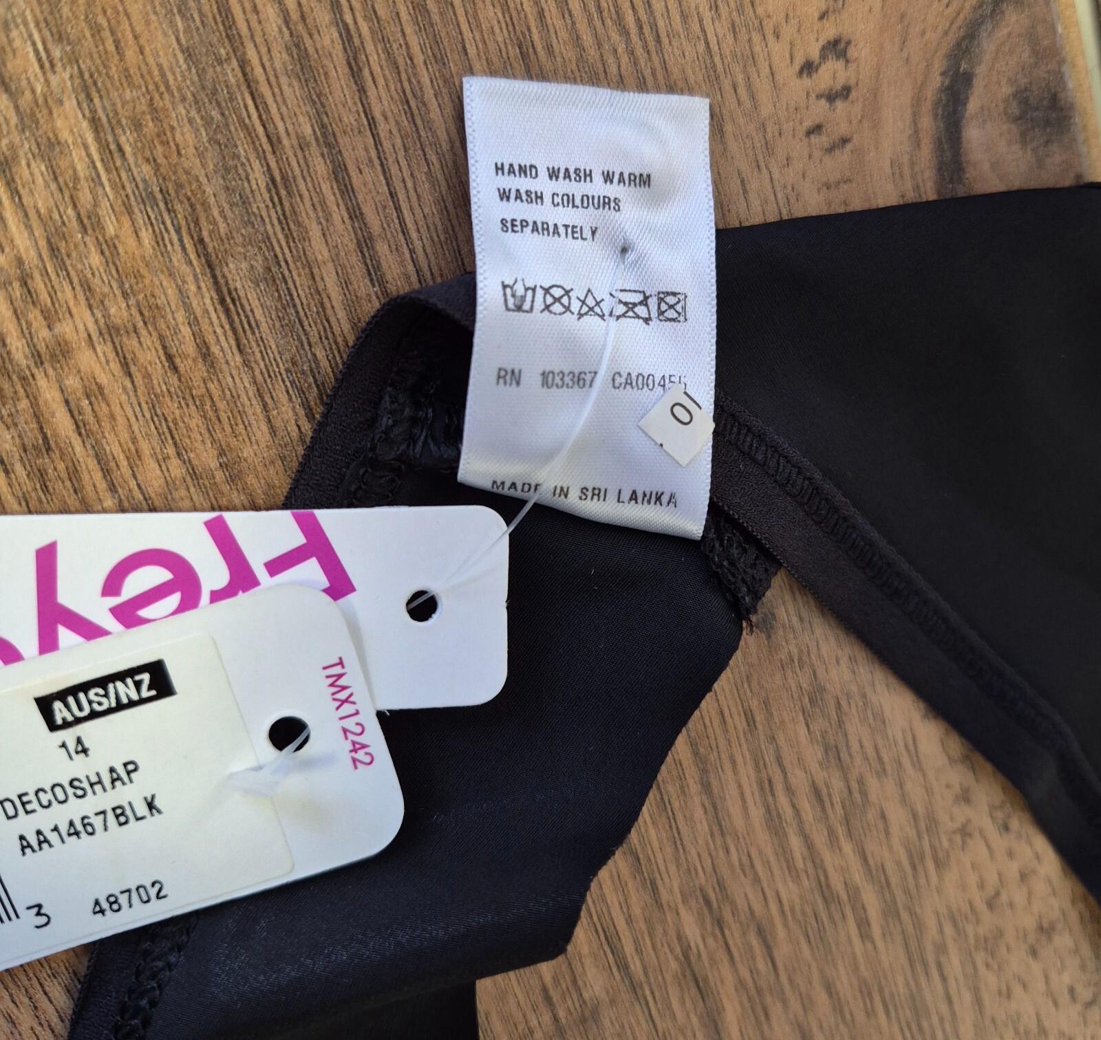 Freya Shapewear & Thong 36DD/L Black/Grey Floral NWT image 10