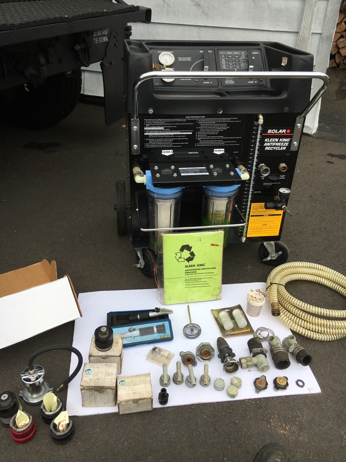 SOLAR KLEEN KING 5010 COOLANT ANTIFREEZE EVACUATE & RECYCLE RECYCLER