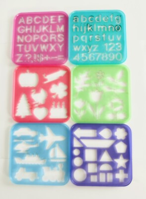Tupperware Tuppertoys Shapes Alphabet Animals Vehicles Holiday+Stencils ...