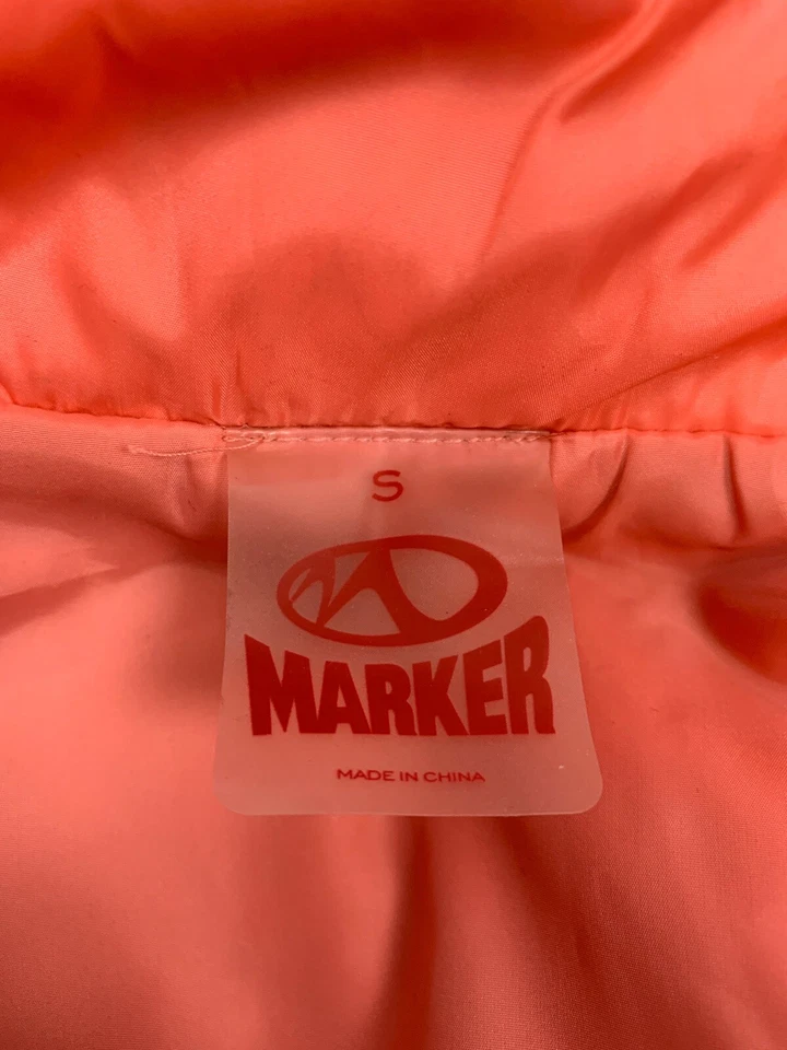 Marker 女式背心 S 滑雪 户外 绗缝 珊瑚红色 Puffer 全拉链模拟颈部 — 第 4/4 张图片