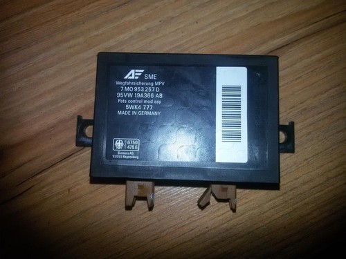 Ford Galaxy 1998 Immobiliser ECU 7m0953257d, 95vw19a366ab #69200-69