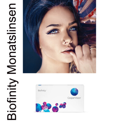 Neu Biofinity Monatslinsen Night & Day von CooperVision (6 Linsen pro Box)