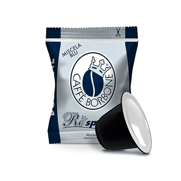100 Capsule Borbone Respresso Miscela Blu (Compatibile Nespresso)