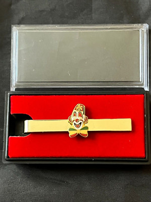 Shrine Clown Fez Scimitar Sword Tie Bar Necktie Gold Color Masonic NEW!